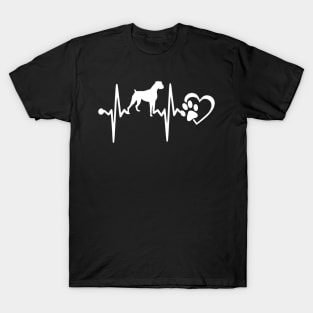 Boxer Dog Heartbeat T-Shirt